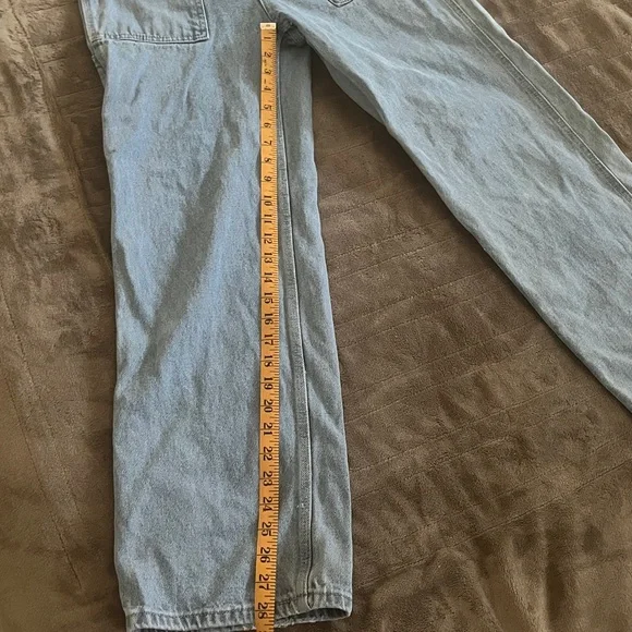 Straight Leg Women's Jeans in Light Blue - Picture 3 of 5